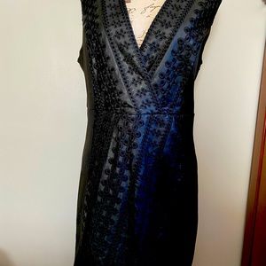 ✨Final Price✨ BCBG Faux Leather Eyelet Dress